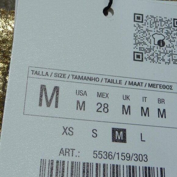 ZARA GOLD METALLIC OVERSIZE SWEATER MEDIUM - Picture 8 of 9